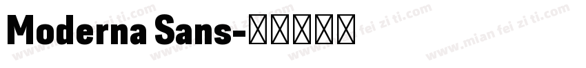 Moderna Sans字体转换